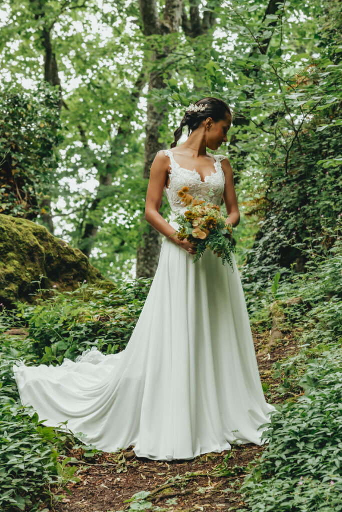 Robe de mariée amovible style bohème chic alteravita couture